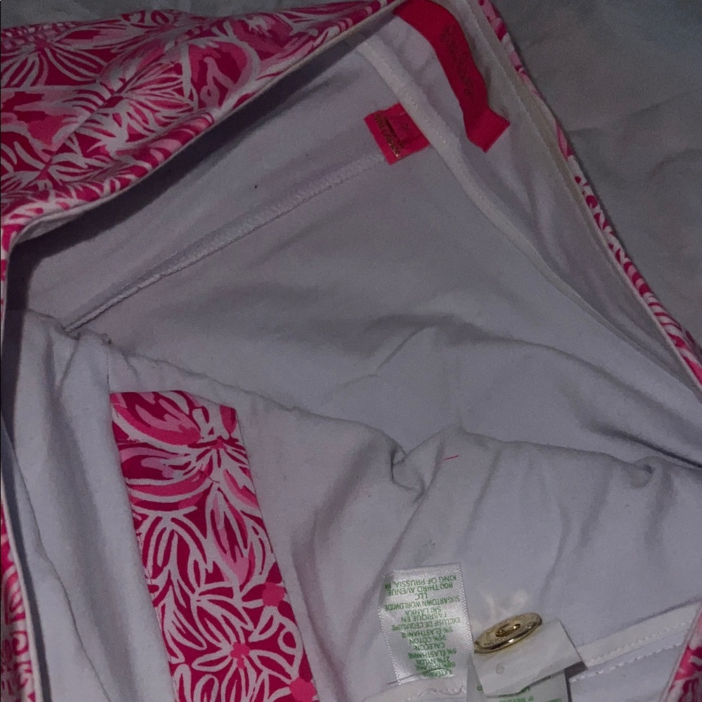 Lilly Pulitzer Pink and White Patterned Mini Skort - Picture 7 of 8